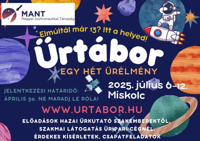 Read more about the article MANT Űrtábor Miskolcon!